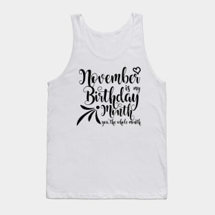 November Birthday Tank Top